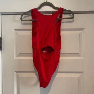 Colsie Bold Red Adult Leotard